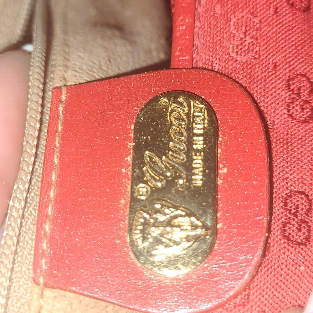 GUCCI RED MICRO GG MONOGRAM CROSSBODY BAG - Picture 3 of 16
